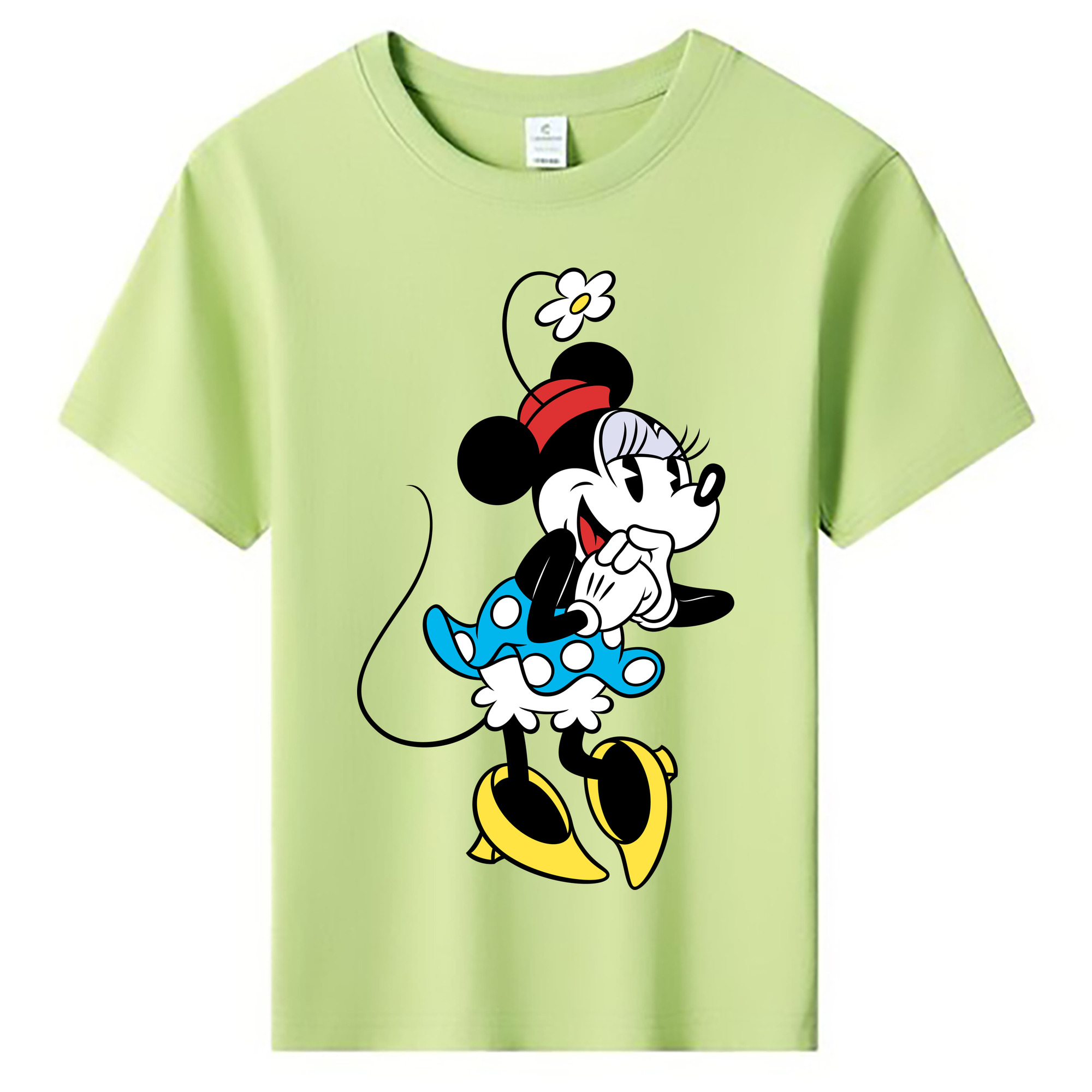 ミッキーマウス Mickey Mouse 綿100％キッズTシャツ（フロントプリント）